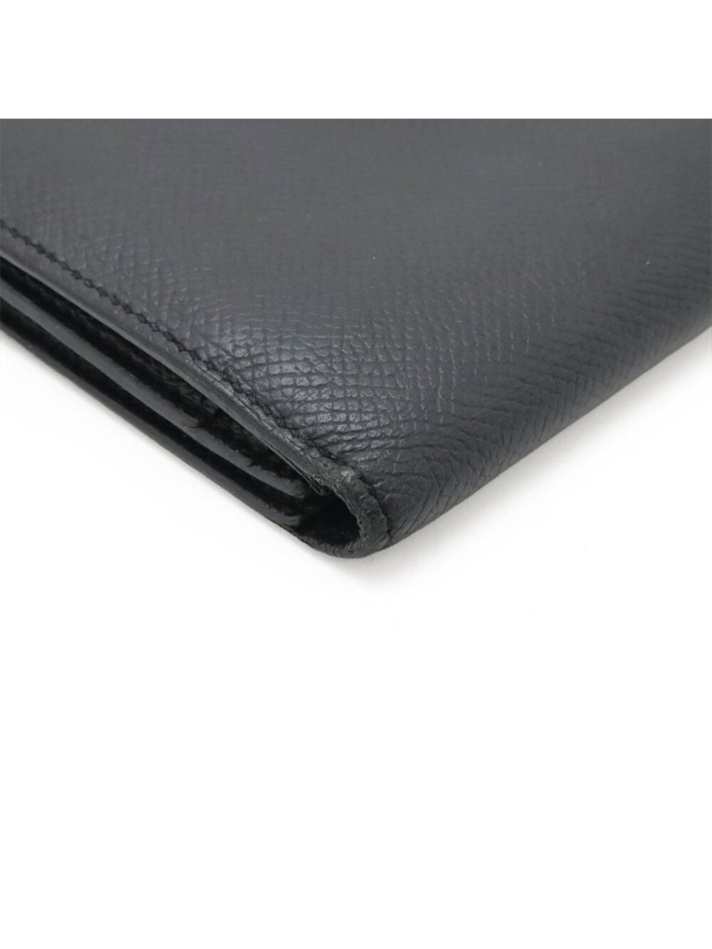 Hermes Bearn Souffle Bifold Wallet Veau Epsom Black Gold - Picture 3 of 9